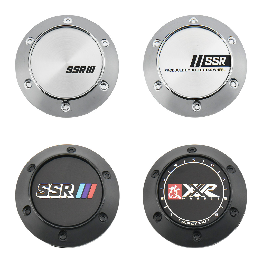 1ชุด/4ชิ้น SSR XXR ป้าย เส้นผ่าศูนย์กลางภายนอก 64มม ฝาครอบดุมล้อ ฝาปิดดุมล้อ ฝาครอบล้อ 68มม ฝาดุมล้อ ฝาครอบดุมล้อรถเก๋ง