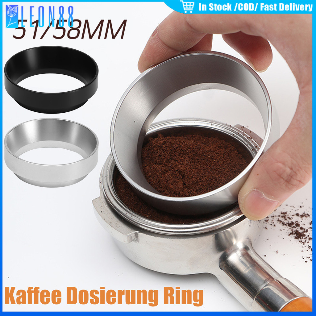 ของมาใหม่！coffee dosing ring แหวนครอบด้ามชงกาแฟ 58mm.51mm.แรงแม่เหล็ก ใช้งานง่าย