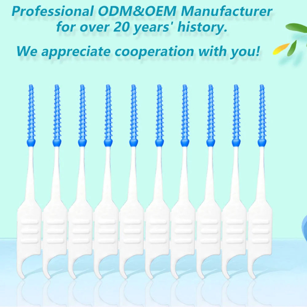 150/40ชิ้นซิลิโคน ฟันปลอม แปรงทําความสะอาดฟันไหมขัดฟันไม้จิ้มฟันทันตกรรมทันตกรรมแปรงระหว่างฟันน้ํา ไหมขัดฟัน - รูปที่ 4