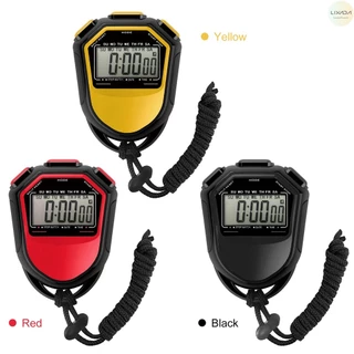 นาฬิกาจับเวลากันน้ํา Digital Handheld LCD Timer Chronograph Sports Counter พร้อมสายสําหรับว่ายน้ําวิ่งฟุตบอลการฝึกอบรม