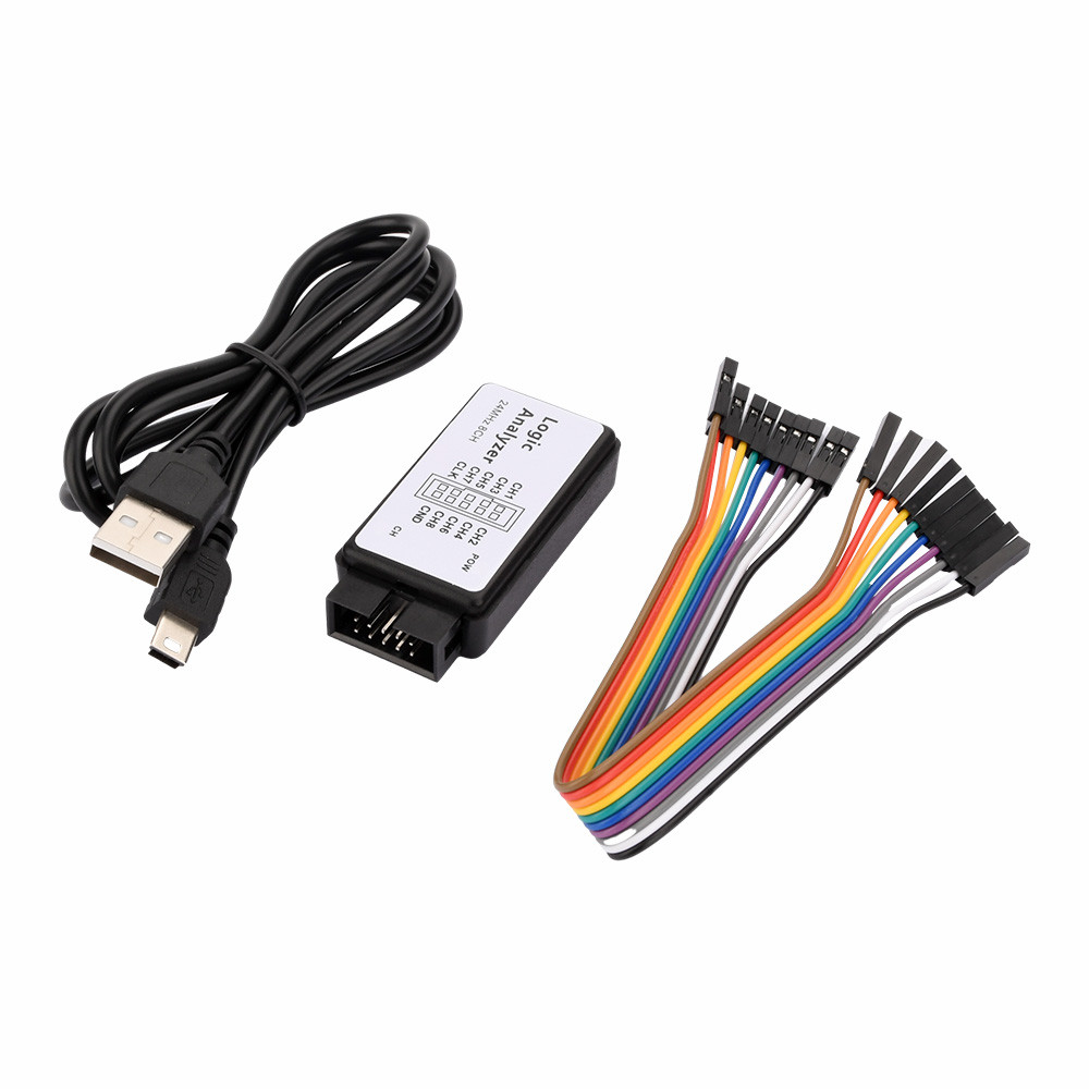 USB Logic Analyzer 24MHz 8 ช่อง 24M/วินาที Logic Analyzer Debugger สําหรับ ARM FPGA Logic Analyzer 2