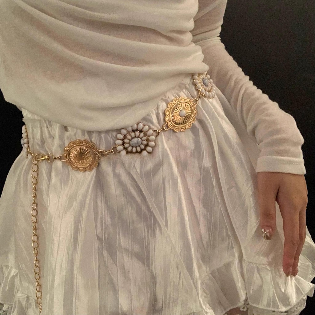Bohemian Ethnic Style Waist Chain Alloy Dress Decoration Chain Waist Seal