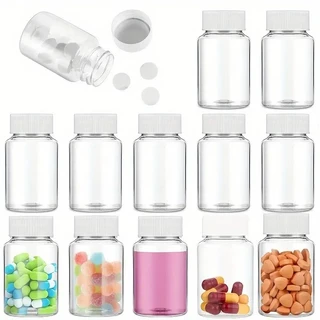 ขวดใส่ของเหลว PET ใส ฝาเกลียวแน่น ขนาด 15 20 30 50 100 200ml ขวดแบ่งแชมพู ใส่ยา ใช้เดินทางได้