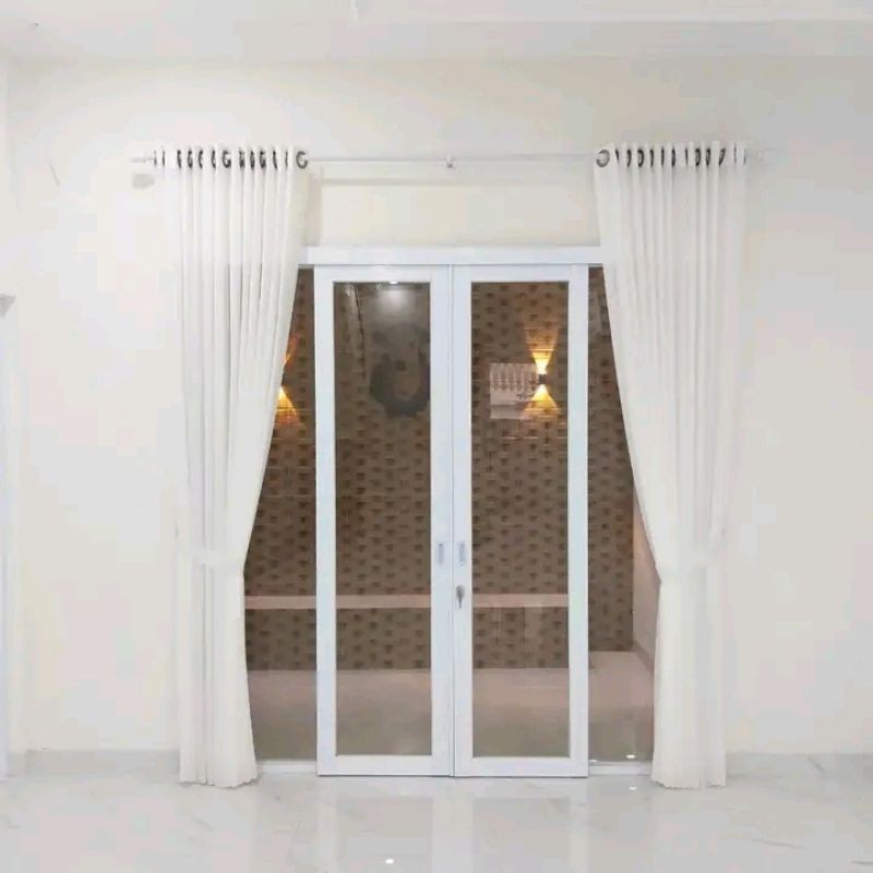 สีขาว VITRASE CURTAINS, SMOKING RINGS, CURTAIN INNER