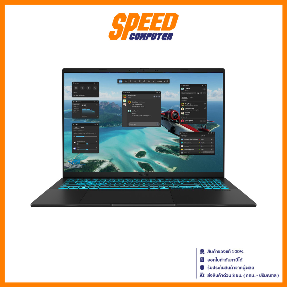 ASUS Vivobook V16 (V3607VM-RP524W) | RTX5060 Intel Core 5-210H Notebook (โน๊ตบุ๊ค) By Speed Computer
