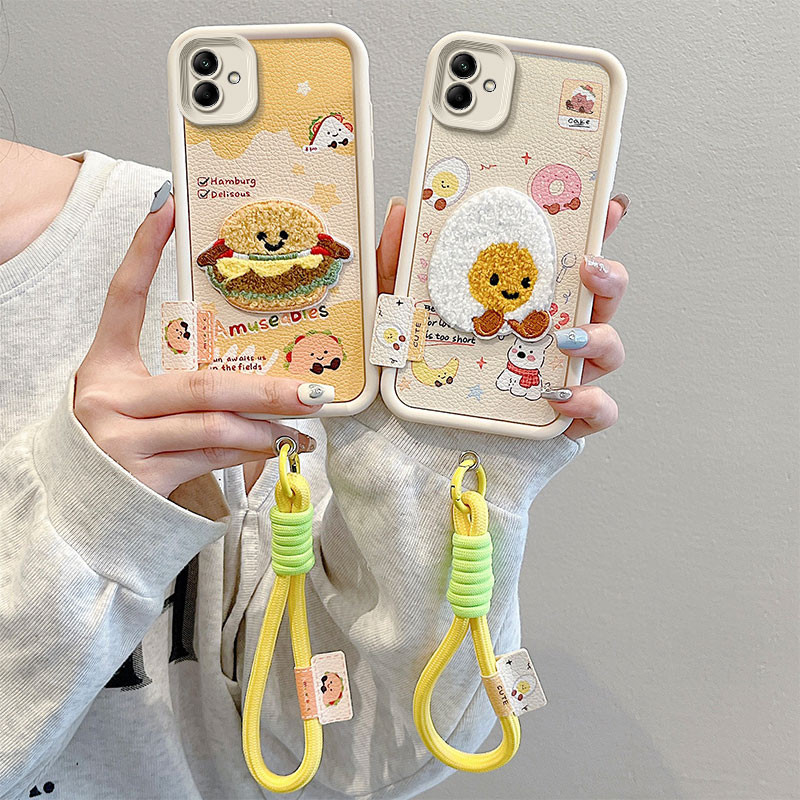เคส   samsung a04 เคส samsung a05 เคสโทรศัพท์ลายหนังปักลายสําหรับเคส samsung a04 .