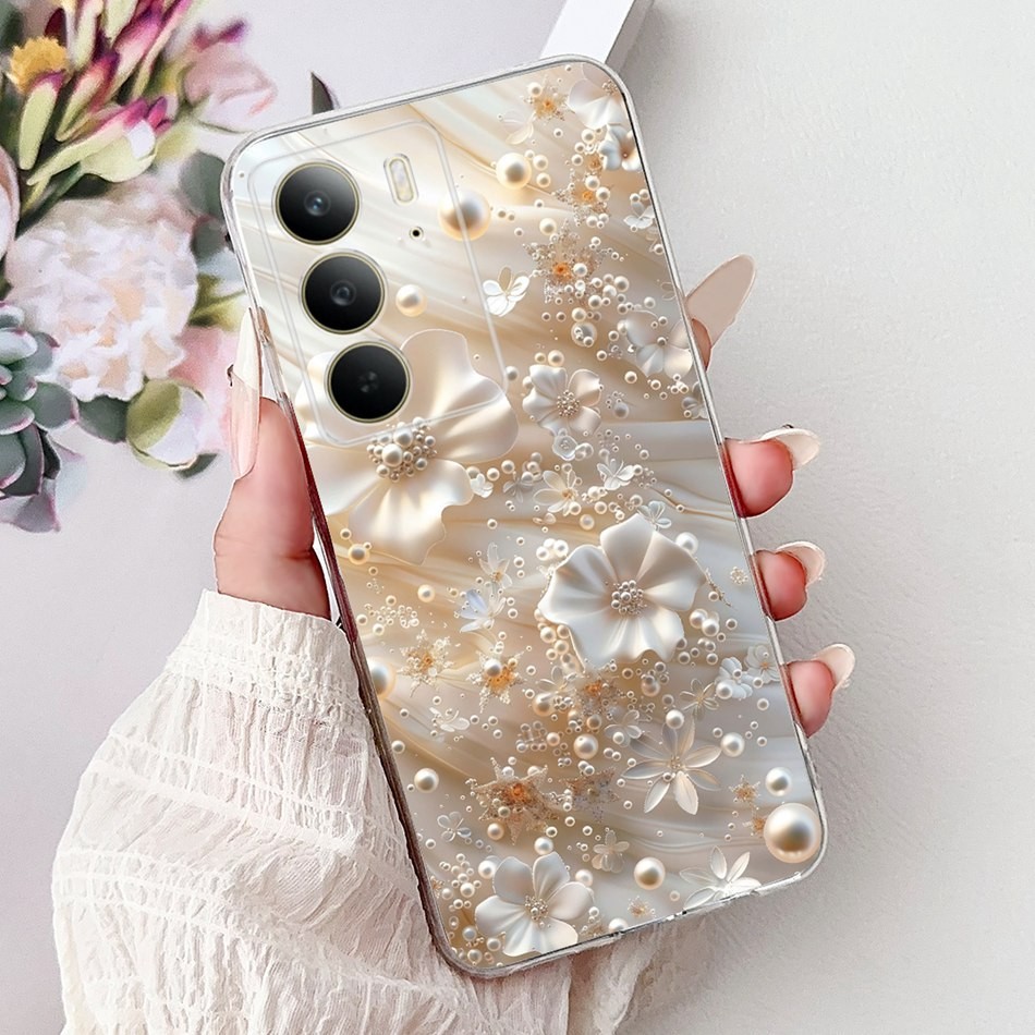 สําหรับRealme C75 RMX3941 Elegant Floral CatภาพวาดกรณีRealmeC75 4Gซิลิโคนอ่อนนุ่มTPUเคสโทรศัพท์ ราคา ถูกที่สุด ดีลบีเคเค แกลเลอรีภาพที่ 6