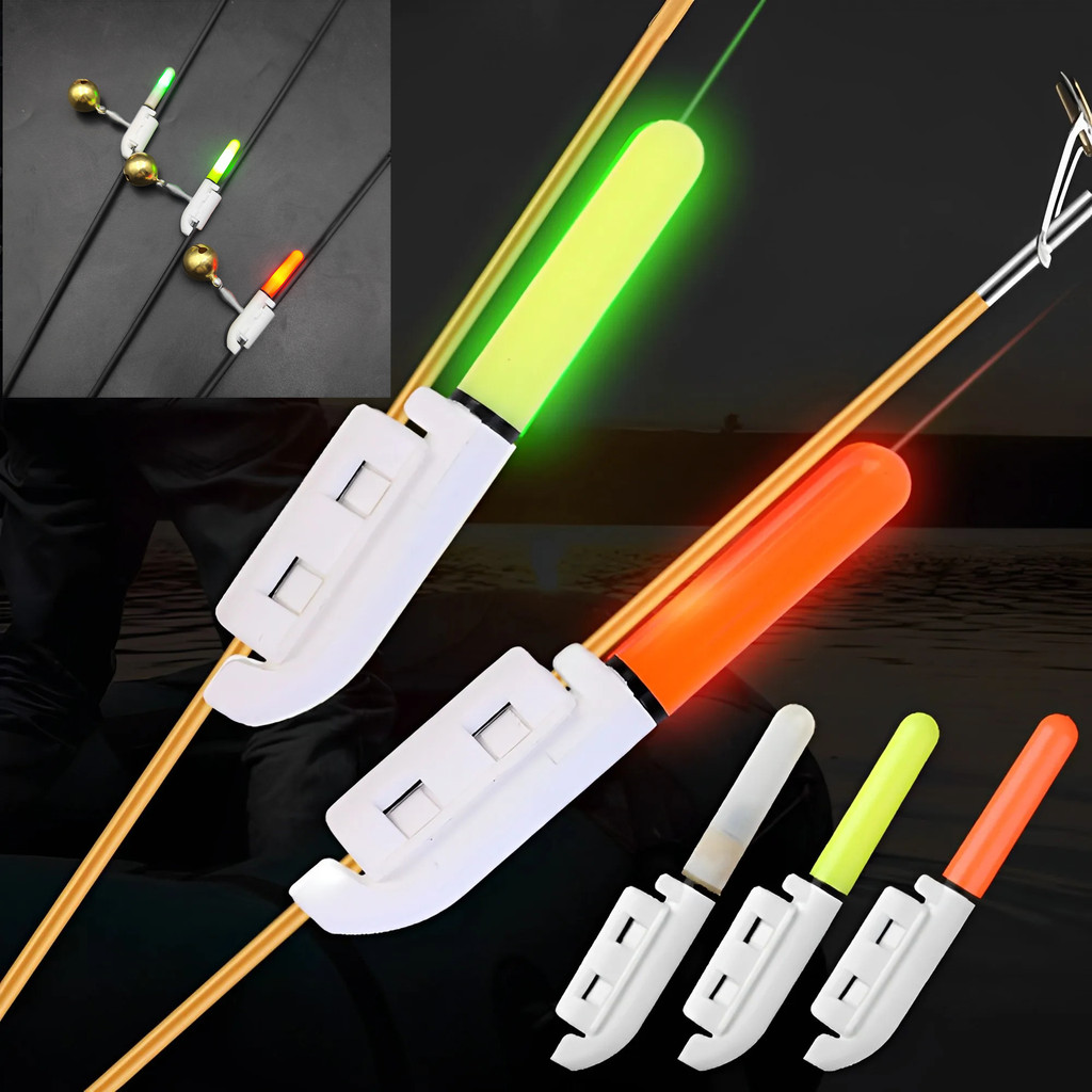 ตกปลา Luminous light Glow Stick สำหรับปลายคันเบ็ด CR425 แบตเตอรี่ Rock Fishing Float ไฟเตือนไฟฟ้าปลา Rod โคมไฟตกปลา อุปกรณ์เสริม
