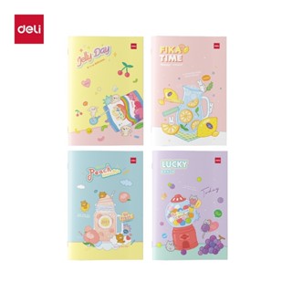 สมุดไทย Deli สมุดจดการบ้าน สมุดโน้ตน่ารัก สีสันสดใส มีหลายลา…