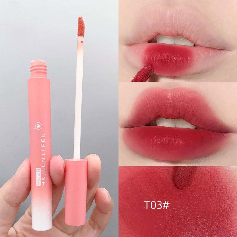 HLLR HR-9061 Cloud Neons Hope Love Lip Gloss 2.8g, เนื้อกลอส, โทนสีอิ่มตัวต่ํา, Soft Satin Kiss, Vel