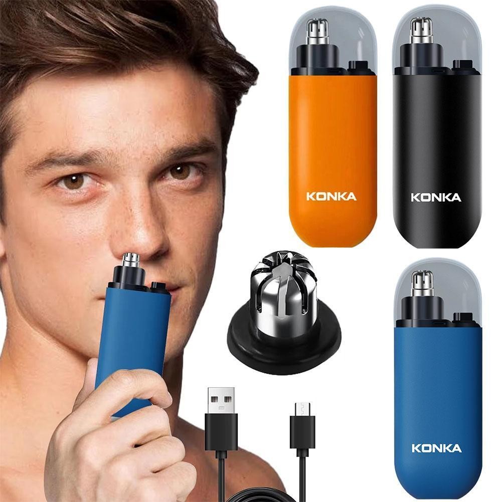Konka Nose Hair Trimmer ที่กันจอนผู้ชายไฟฟ้าแบบชาร์จไฟได้ Hair Care V4j8