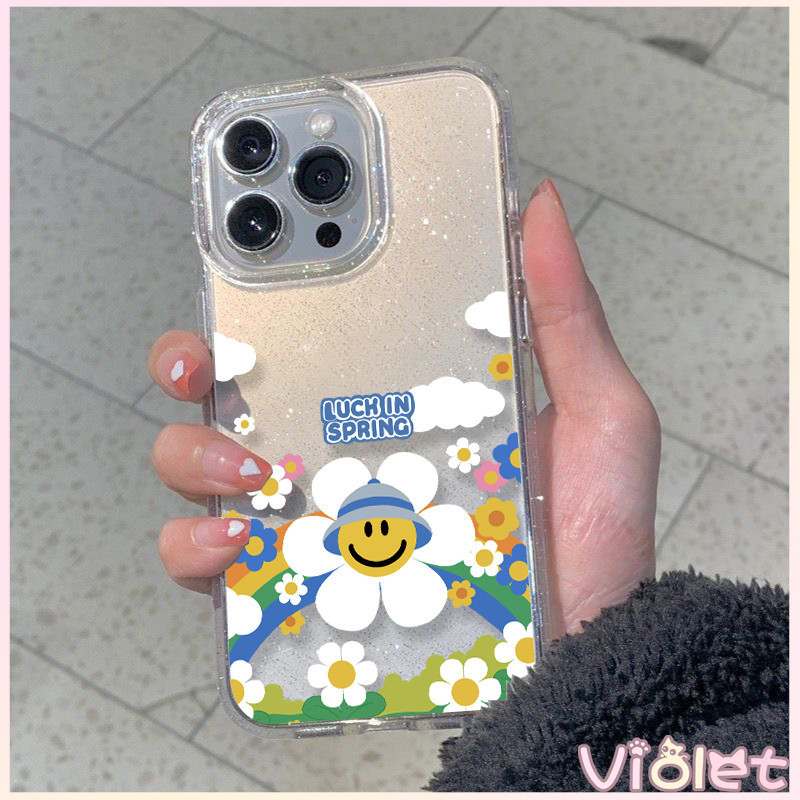 เคส iPhone 16 Pro Max  ใสแวววาวด้วย TPU นุ่มสีสันสดใส พร้อมลายดอกทานตะวันสีรุ้งสุดน่ารัก เข้ากันได้กับ iP 15 Pro  12 11. ราคา ถูกที่สุด ดีลบีเคเค แกลเลอรีภาพที่ 8