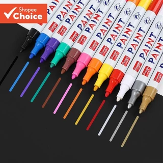 กันน้ําเครื่องหมายถาวรปากกาชุด 2.8 มม.เครื่องหมายสีสําหรับ ทําเอง การ์ดสีดําอัลบั้มรูปลายเซ็นรถยนต์ปากกาสี