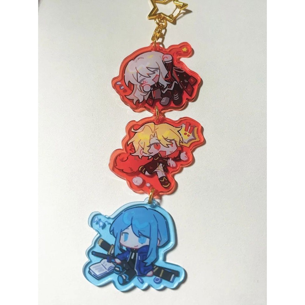 Limbus บริษัทอะนิเมะพวงกุญแจผู้หญิง Faust อะคริลิค Key Chain Man การ์ตูน Key แหวนจี้เครื่องประดับอุปกรณ์เสริมของขวัญเพื่อน