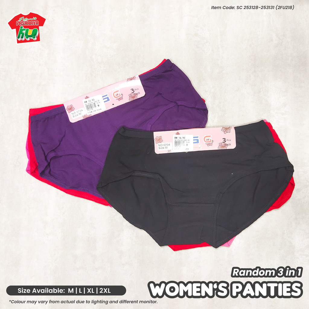 WOMEN PANTIES WOMEN UNDERWEAR 3 IN 1