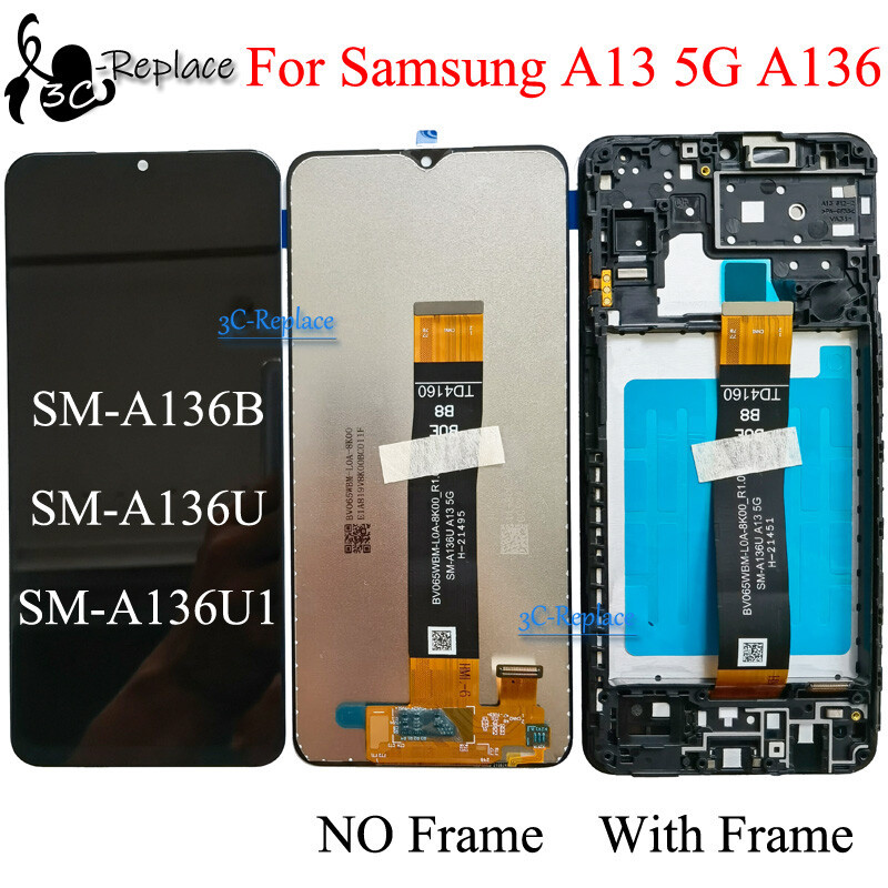 สําหรับ Samsung Galaxy A13 5G A136 A136U A136U1 A136B จอแสดงผล LCD Assembly