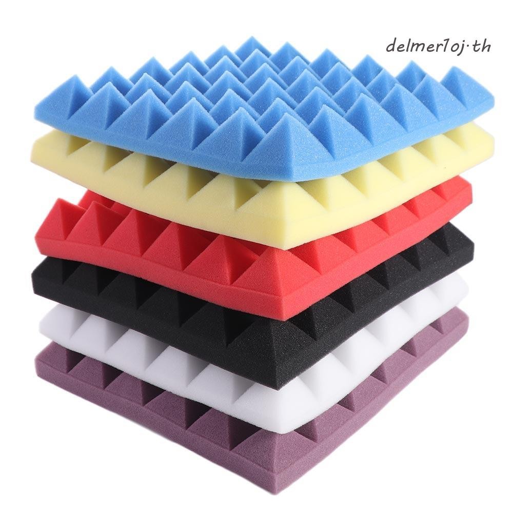 DELMER1OJ SoundProofing Foam Treatment Sound Proof Padding 1PC Flame-retardant SoundProofing ฟองน้ํา