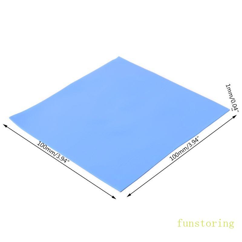 FUN แผ่นนําความร้อนซิลิโคนอ่อนนุ่ม 100x100x1 มม. GPU