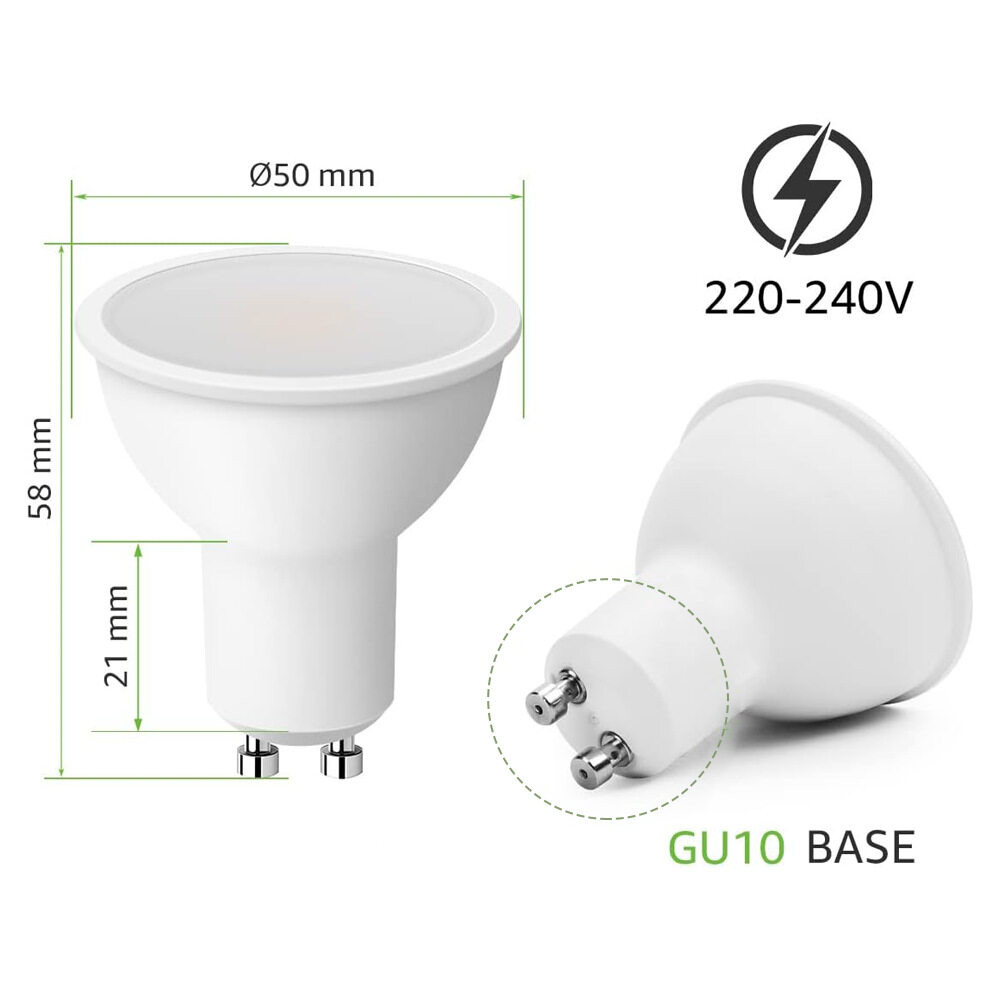 Led Spotlight GU10 3W 5W 7W หลอดไฟ led 85-265V อลูมิเนียม 38/120 องศาสีขาว/อบอุ่นคุณภาพสูง Super Bright หลอดไฟ led