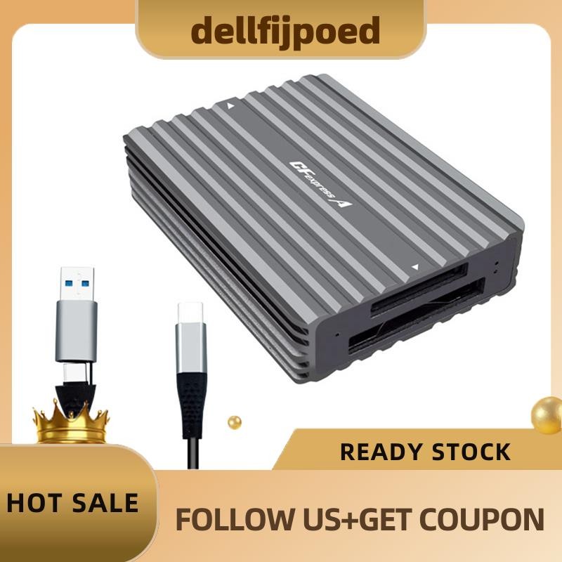 dellfijpoedPortable Type C to CFexpress B CFexpress A Reader ไดรฟ์ฟรี CFexpress Tyep B เครื่องอ่านกา