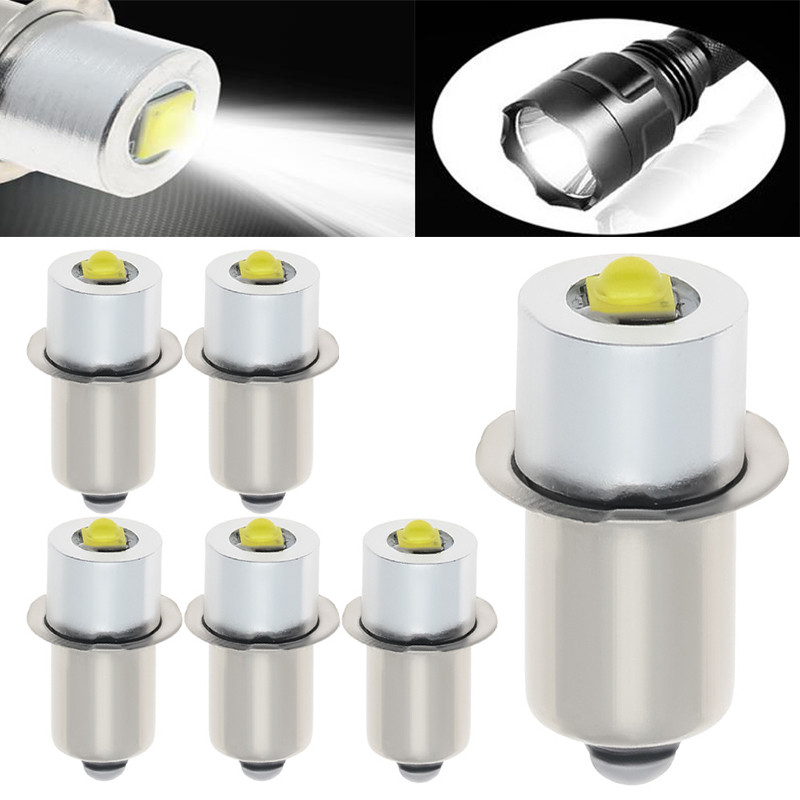 P13.5S ฐาน 3W ไฟ LED เปลี่ยนหลอดไฟ Maglite ไฟฉาย 3-12V 6-24V เปลี่ยน Mag Lite หลอดไฟ Maglite หลอดไฟ