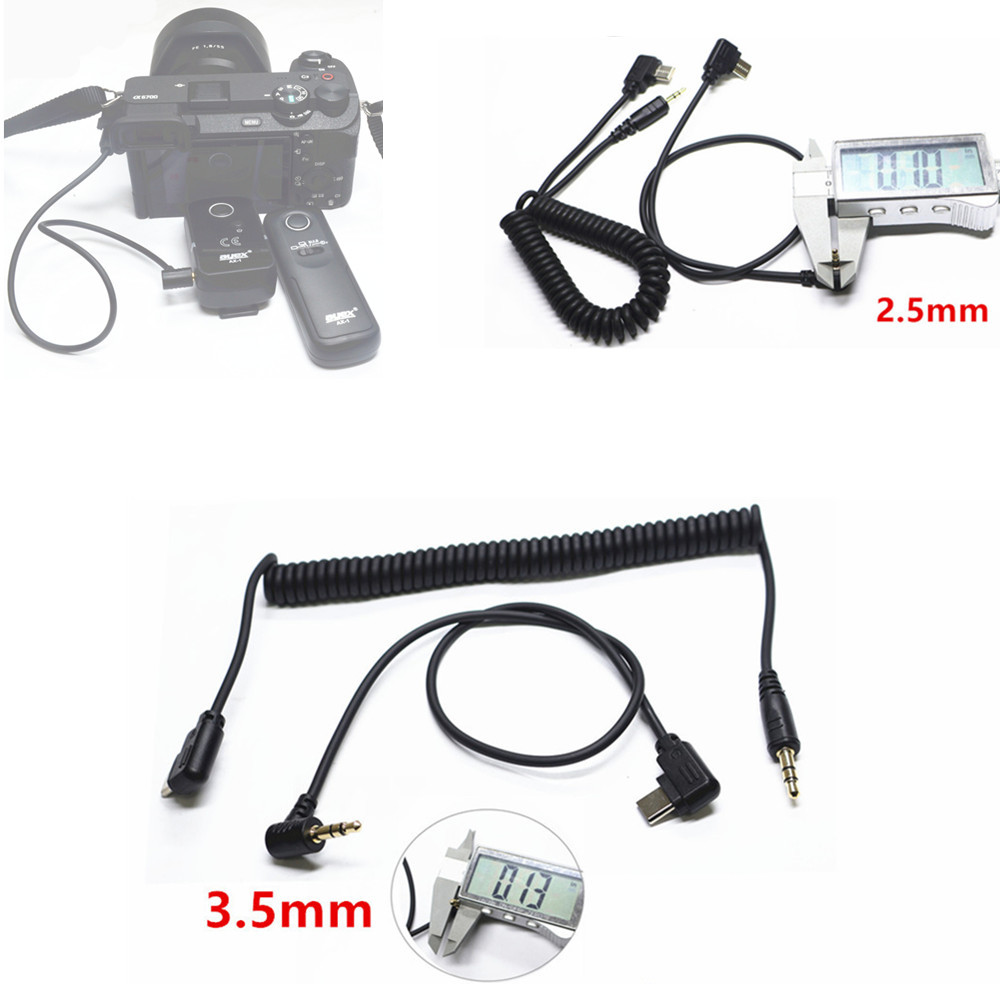 2.5mm / 3.5mm to Type-C Remote Control Shutter Cable Connecting Cord for Sony A7CII, A7CM2, A6700, Z