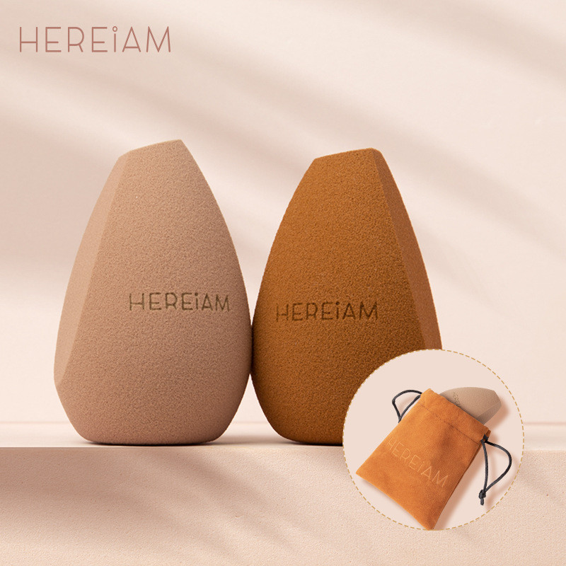 HEREIAM Non-Latex Powder Puff Wet & Dry Super Soft Non-Powdery Beauty Egg