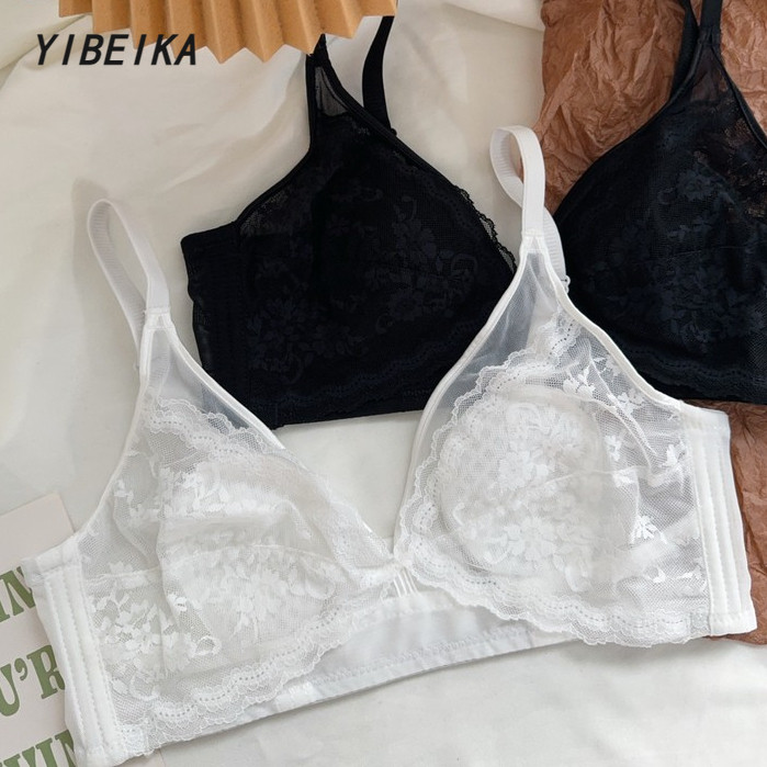 ชุดชั้นในลูกไม้สุภาพสตรีบางเฉียบเซ็กซี่ชุดชั้นในไร้สาย