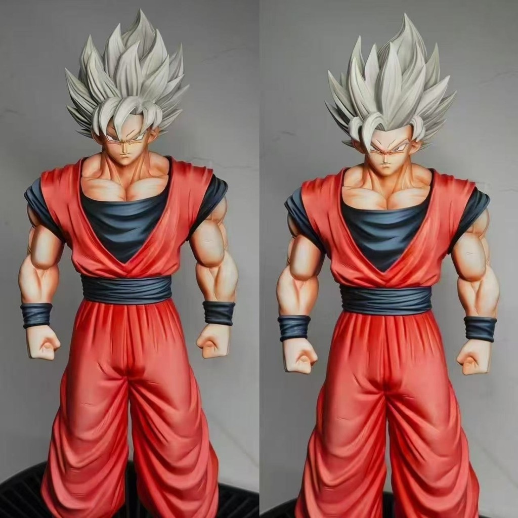 สินค้าใหม่ Limited Edition 32CM Super Two Goku Super Saiyan Super One Dragon Ball อะนิเมะเครื่องประดับ GK รูปรูปปั้นฟรีหน้าอก