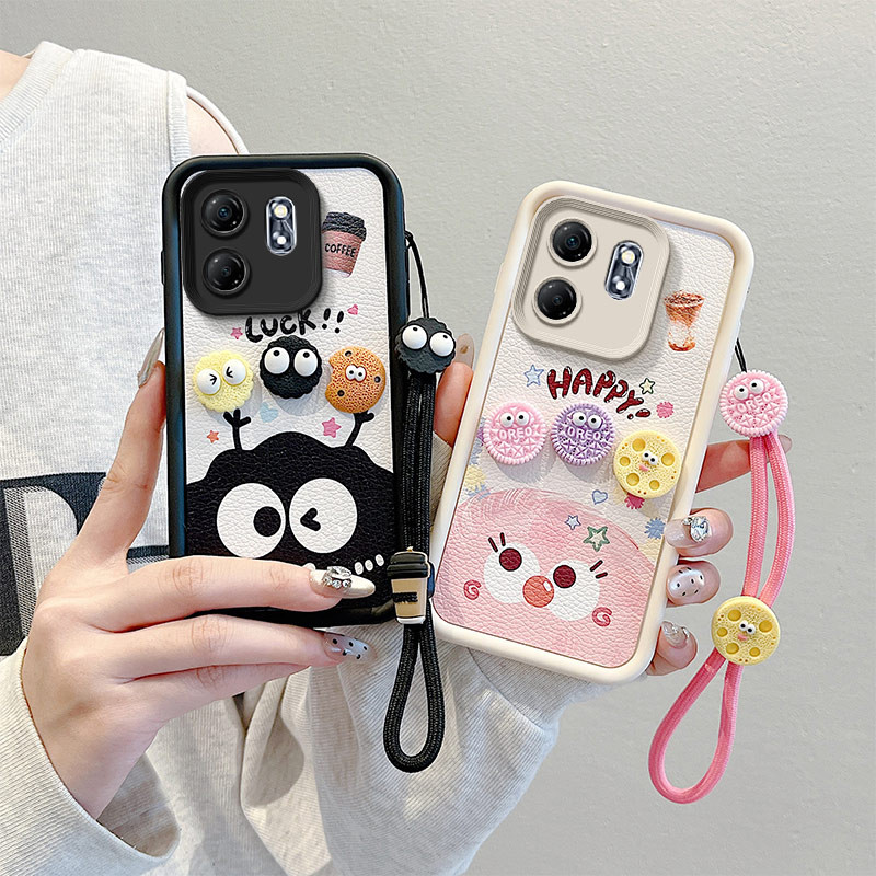 เคส infinix hot 50i เคส infinix smart 9  เคสโทรศัพท์ลายหนังแฮนด์เมดสําหรับเคส infinix hot 50i .