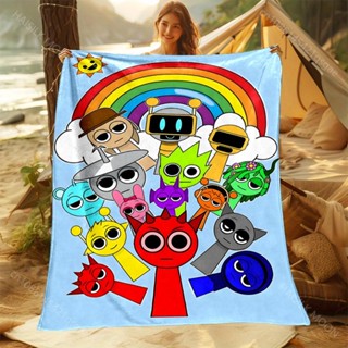 ใหม่ To Music Theme S-Sprunki พิมพ์ผ้าห่ม Office Beach Campi…