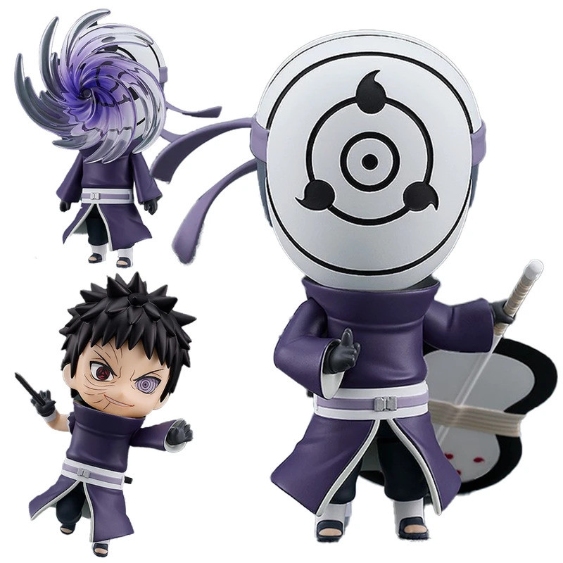 10cm#2120 Uchiha Obito Action Figure Naruto Anime Figure Ten Tail Jinchuriki Obito Figurine PVC Coll