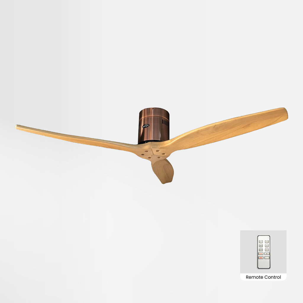 STARLIGHT พัดลม Solid Wood S-05/Copper/Maple/RC 52”