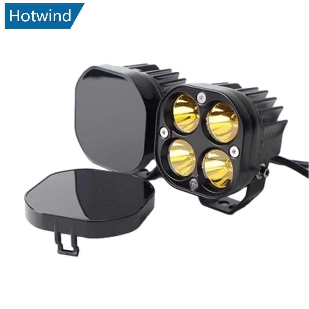 HW 3 นิ้ว LED Cube ทํางานฝาครอบกันฝุ่นสําหรับรถบรรทุก Pods หมอกขับรถโคมไฟ Amber สีดํา J6Y7