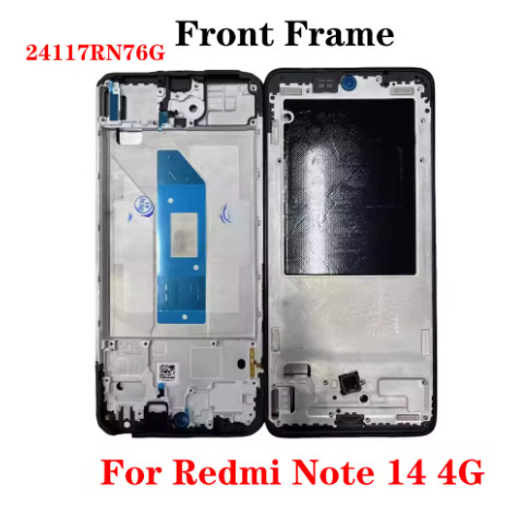 สำหรับ Redmi Note 14 4G 5G กรอบ LCD กรอบกลาง ชิ้นส่วนเปลี่ยนกรอบหน้า