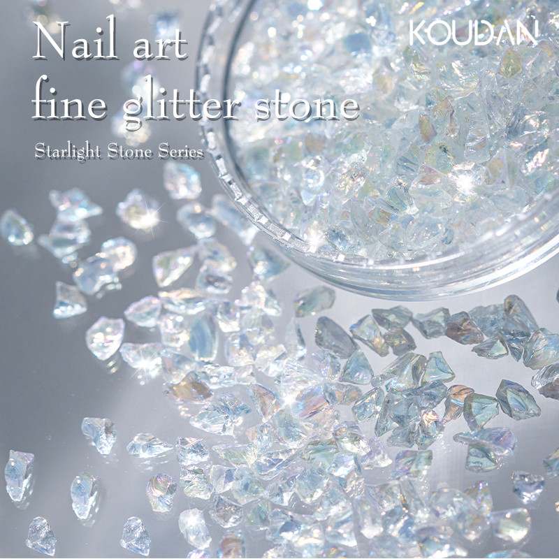Nail Art อุปกรณ์ตกแต่งเล็บ Glitter Gravel หินบด Fine Flash 30g KOUDAN