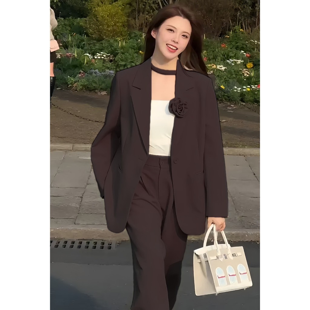 SUNBALEE   SUIT-28 ชุดเซ็ตสูท Blazer เสื้อสูท เสื้อคลุมผู้หญิง S-4XL สินค้าพร้อมส่ง