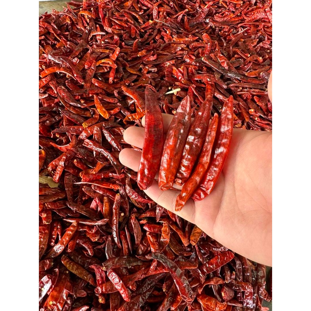 พริกแห้งแม่สาย(สนั่ม) เด็ดก้าน ขนาด 1กิโลกรัม เผ็ดกลาง+ หอม ใช้ทำพริกแกงสีสวย และอื่นๆ - รูปที่ 7