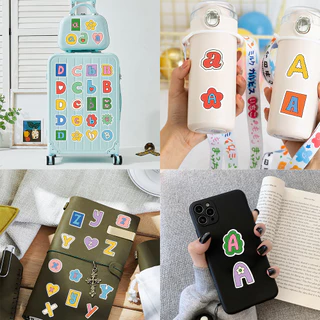 สติ๊กเกอร์ตัวอักษร 8 แผ่น - สไตล์ที่เขียนด้วยลายมือน่ารัก | ตกแต่งสําหรับวารสาร, นักวางแผน | อิน-ธีม