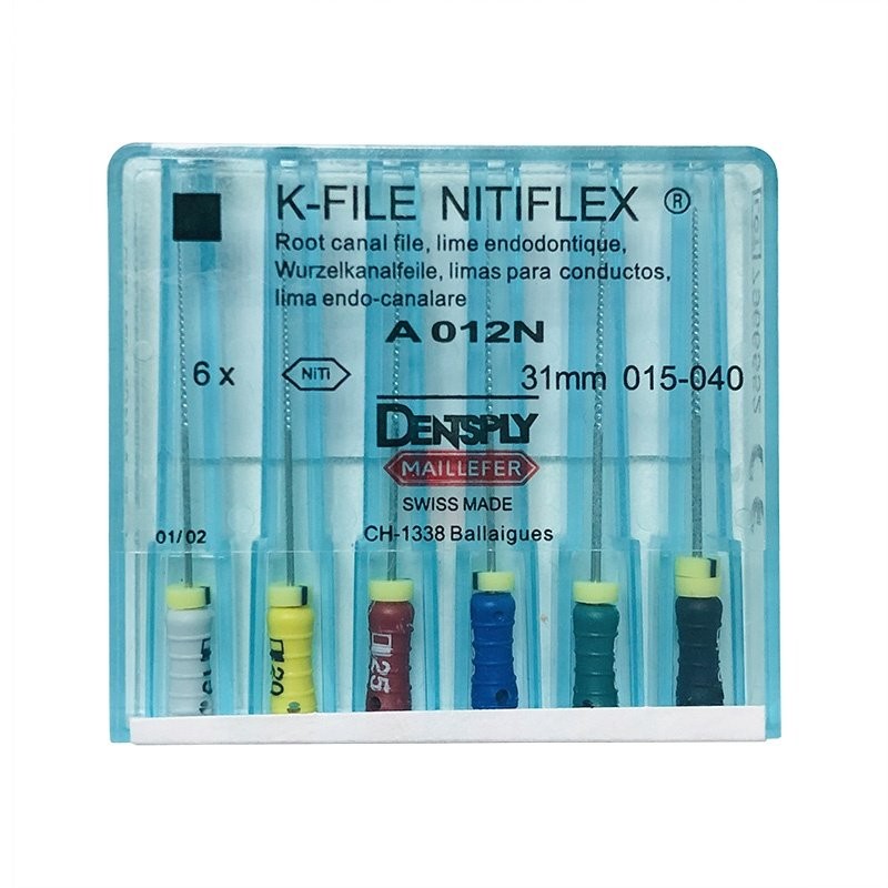 Dental K-FILE Ni-Ti Flexible 21mm 25mm 28mm 31mm Endo Root Canal Files Hand Use