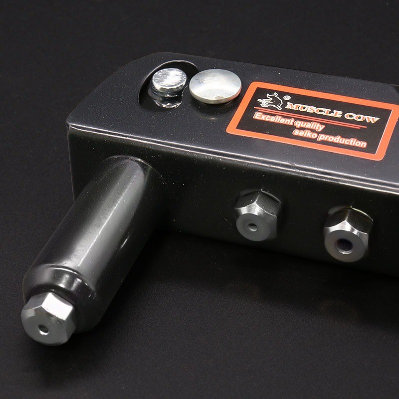 MUSCLE COW คีมย้ำรีเวท ขนาด 10 นิ้ว สำหรับยิงลูกรีเวท อลูมิเนียม จับสบายมือ คีมรีเวท แถมลูกยิ่งรีเวท 4ขนาด+2แพ็คหมุดย้ำ - รูปที่ 4