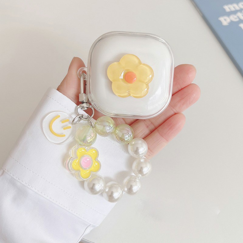 QC03T11A QCY T13 ANC case/ T13 / T13X / T8 / T17 / HT05 Cute little flower Washable Portable Silicon