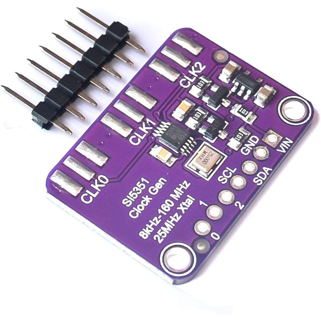 Si5351A โมดูลเครื่องกําเนิดไฟฟ้านาฬิกา I2C สําหรับ Arduino, Raspberry Pi, ESP32 | ซินธิไซเซอร์ความถี