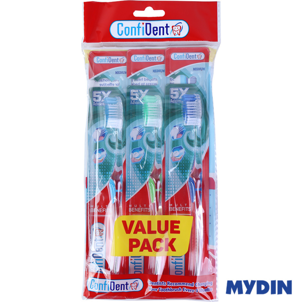 มั่นใจ แปรงสีฟันสําหรับผู้ใหญ่ Value Pack - Medium Z04N