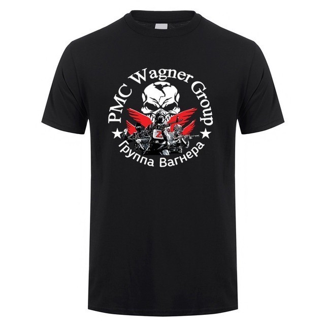 ฤดูร้อนใหม่ PMC Wagner Group พิมพ์เสื้อยืดแขนสั้นผู้ชาย S-5XL