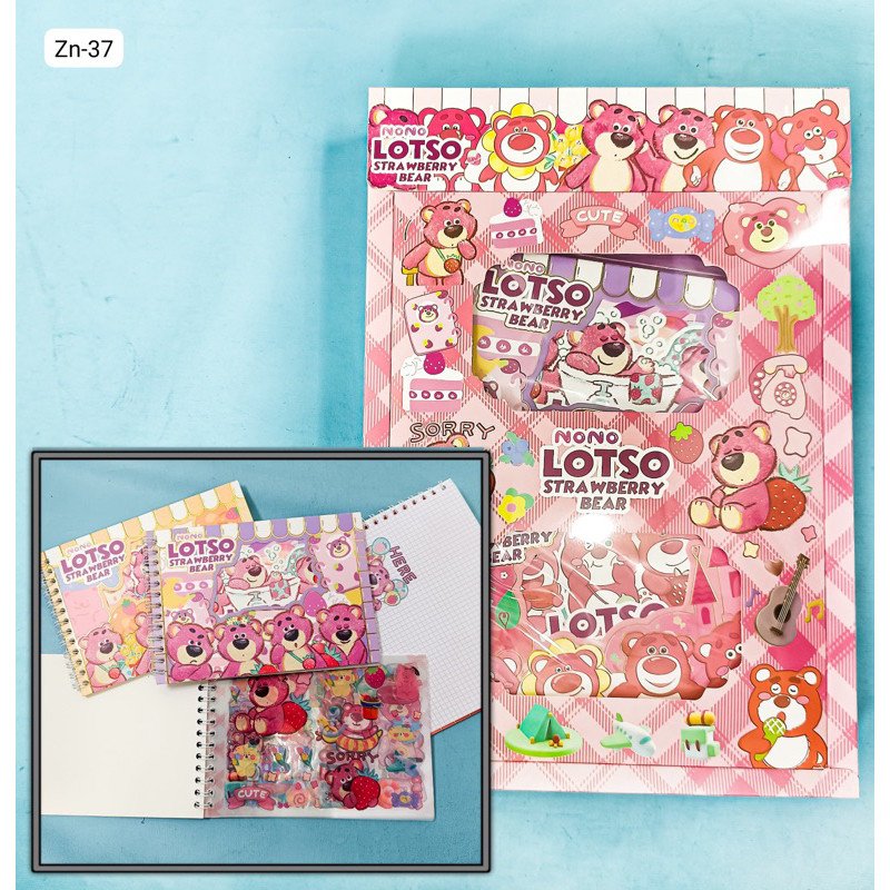 (acc ptk) หนังสือสติ๊กเกอร์Lotso zn37 / SANRIO LOTSO PRINCESS DORAEMON NCT CHARACTER BINDER STICKER 