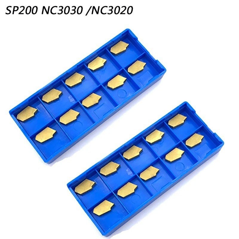 CNC 10 ชิ้นแทรก SP300 NC3030NC3020/PC9030 เคลือบคาร์ไบด์ ttb