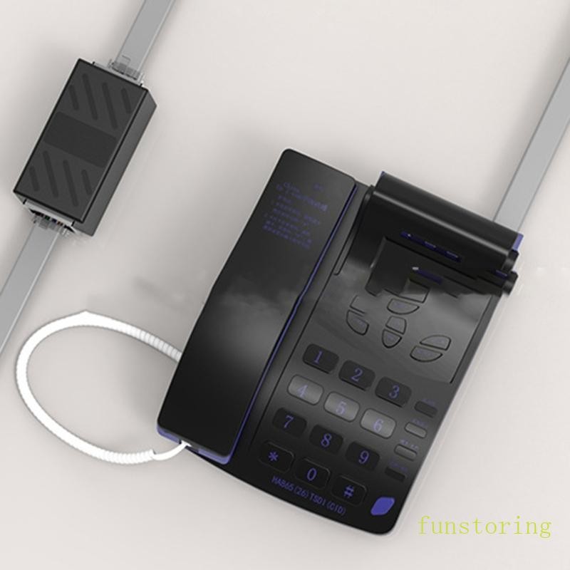 FUN RJ-11 สายโทรศัพท์ Coupler Connector ซ็อกเก็ตอะแดปเตอร์ 6P6C 6P4C 6P2C Coupler