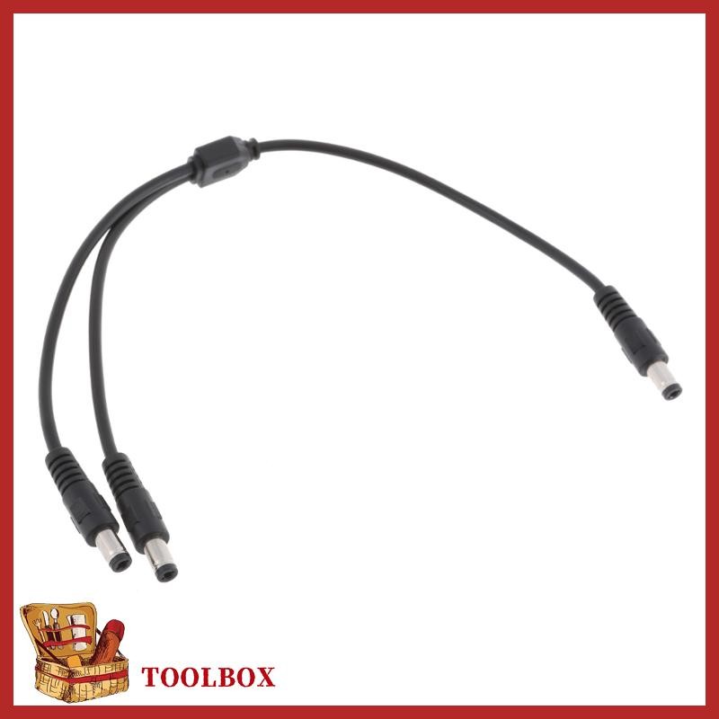 TOOLBOX DC5 5mmx2 1mm Y Splitter Cable 18AWG การเชื่อมต่อชาย Splitters 11 8in