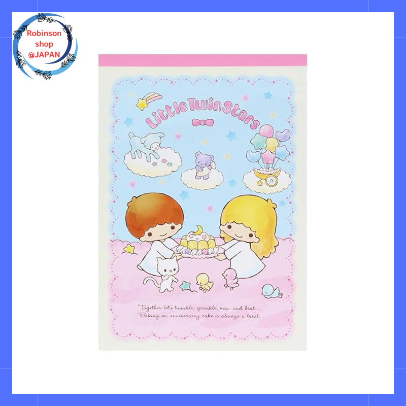 Sunstar Stationery Sanrio Characters Memo A6 Little Twin Stars 50th Anniversary TS Retro S2847949